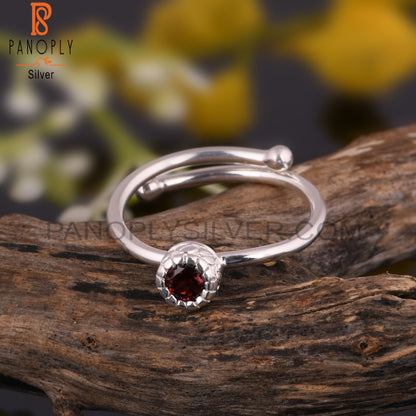 Garnet 925 Sterling Silver Ring