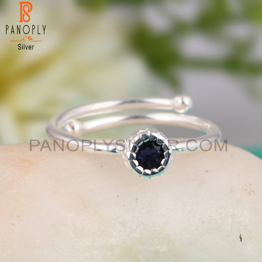 Iolite 925 Sterling Silver Ring For Gift  For Her
