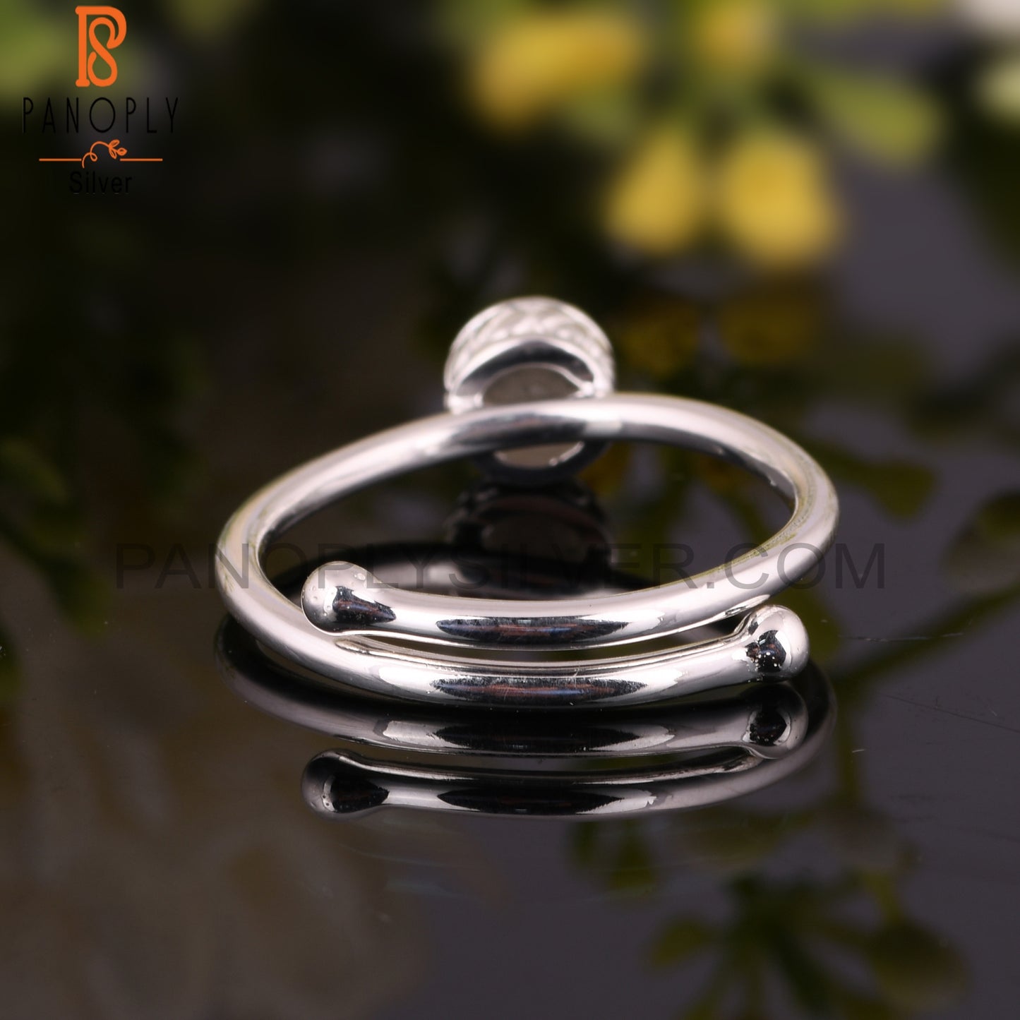 Labradorite Round Shape Handmade 925 Sterling Silver Ring