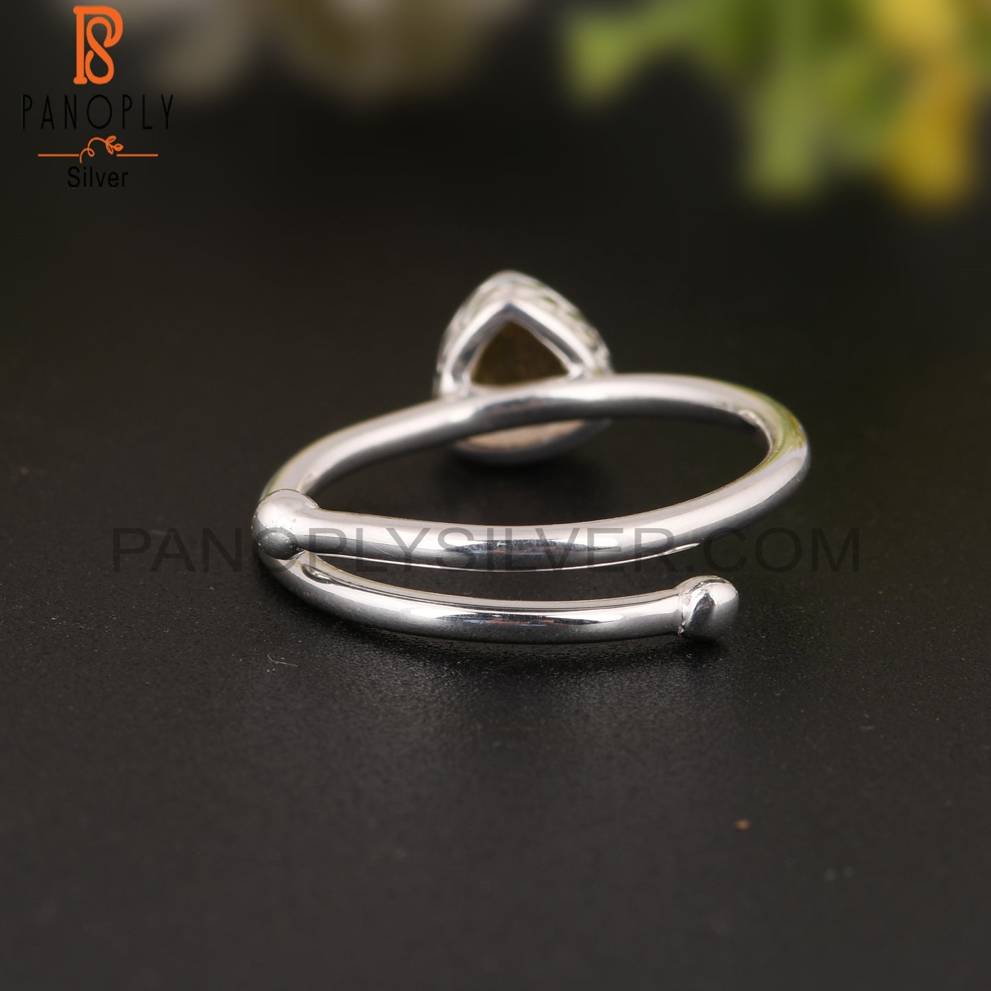 Citrine 925 Sterling Silver Minimalist Ring