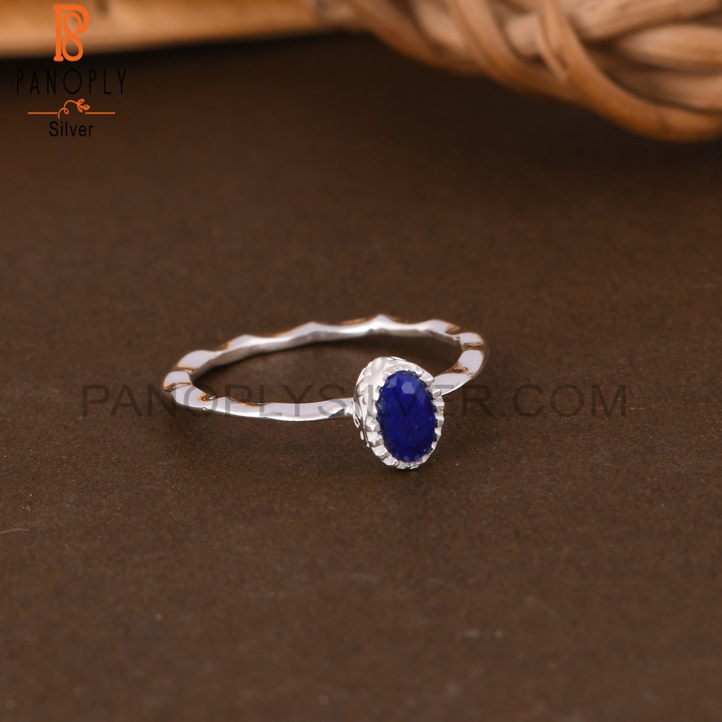 Lapis Oval 925 Sterling Silver Ring