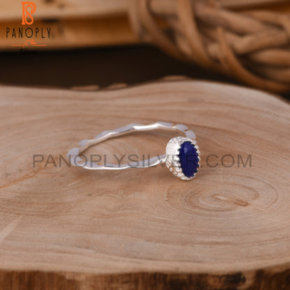 Lapis Oval 925 Sterling Silver Ring