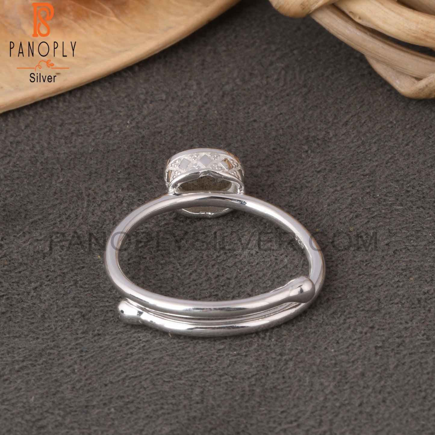 Labradorite 925 Sterling Silver Openable Ring jewerly