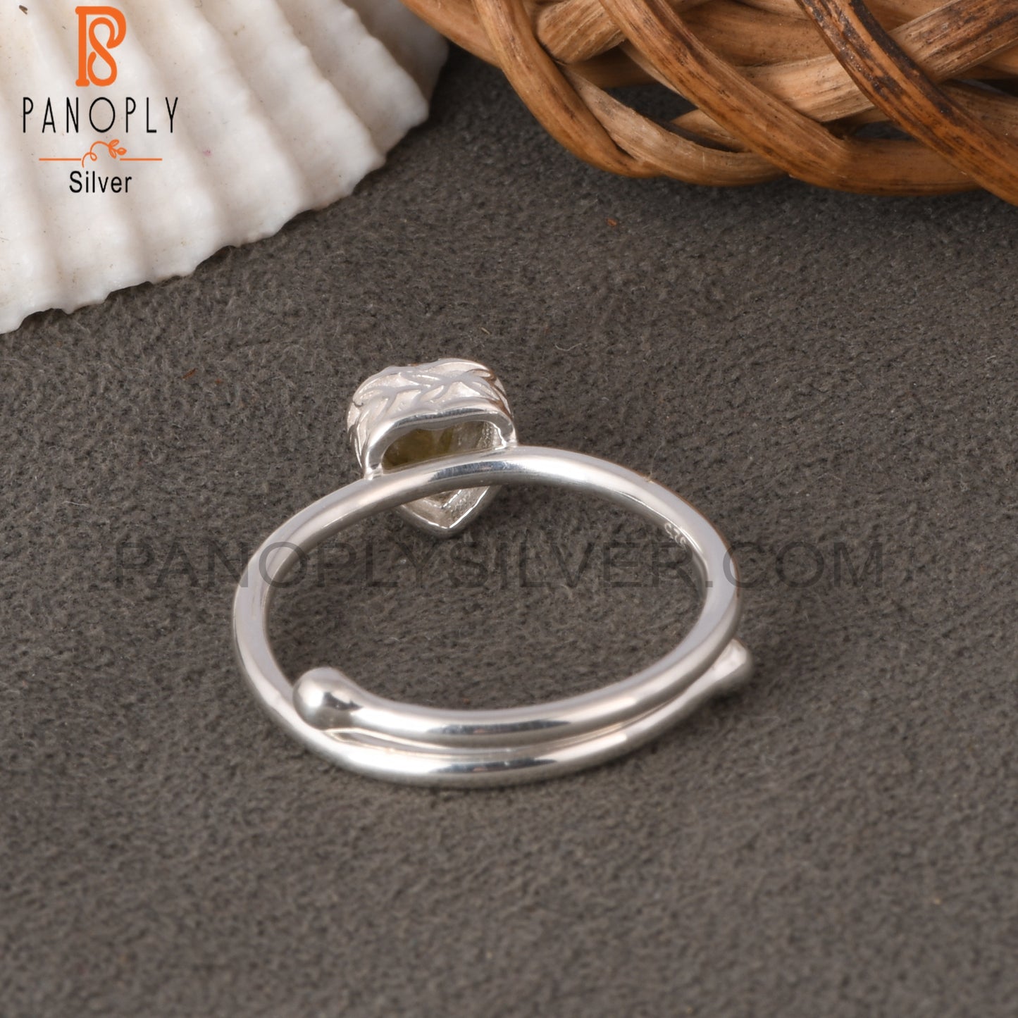 Labradorite Heart 925 Sterling Silver Love Ring