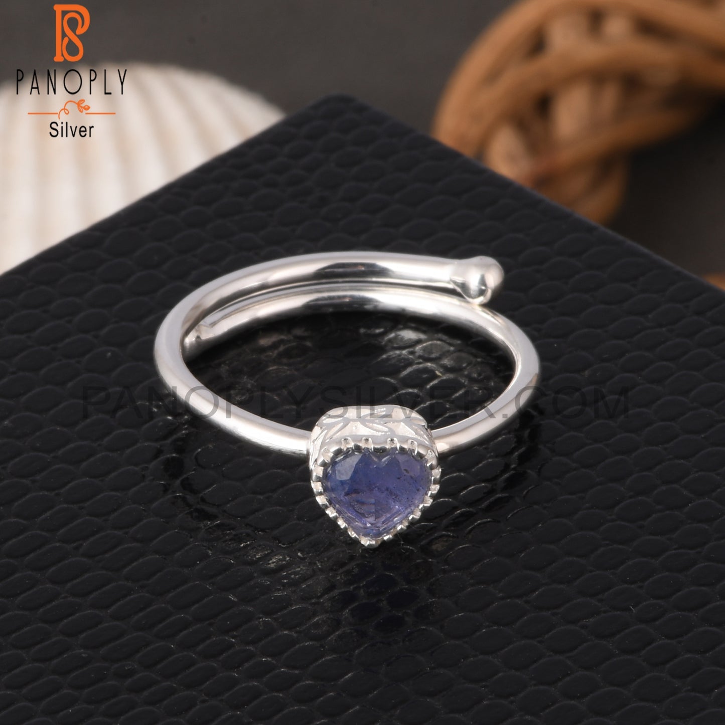 Tanzanite Heart Shape 925 Sterling Silver Ring