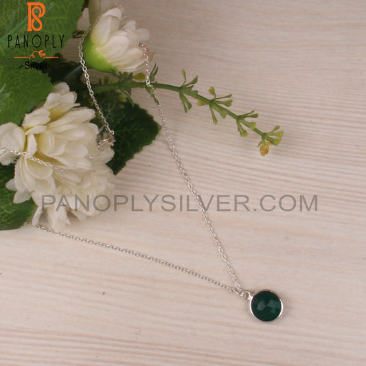 Green Onyx 925 Sterling Silver Pendant
