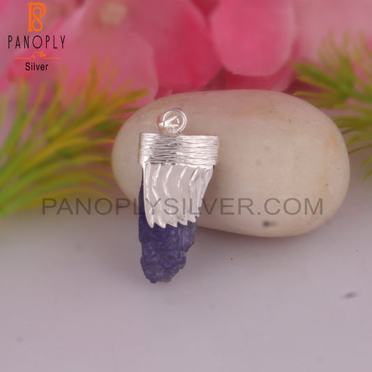 Tanzanite Rough 925 Sterling Silver Pendant