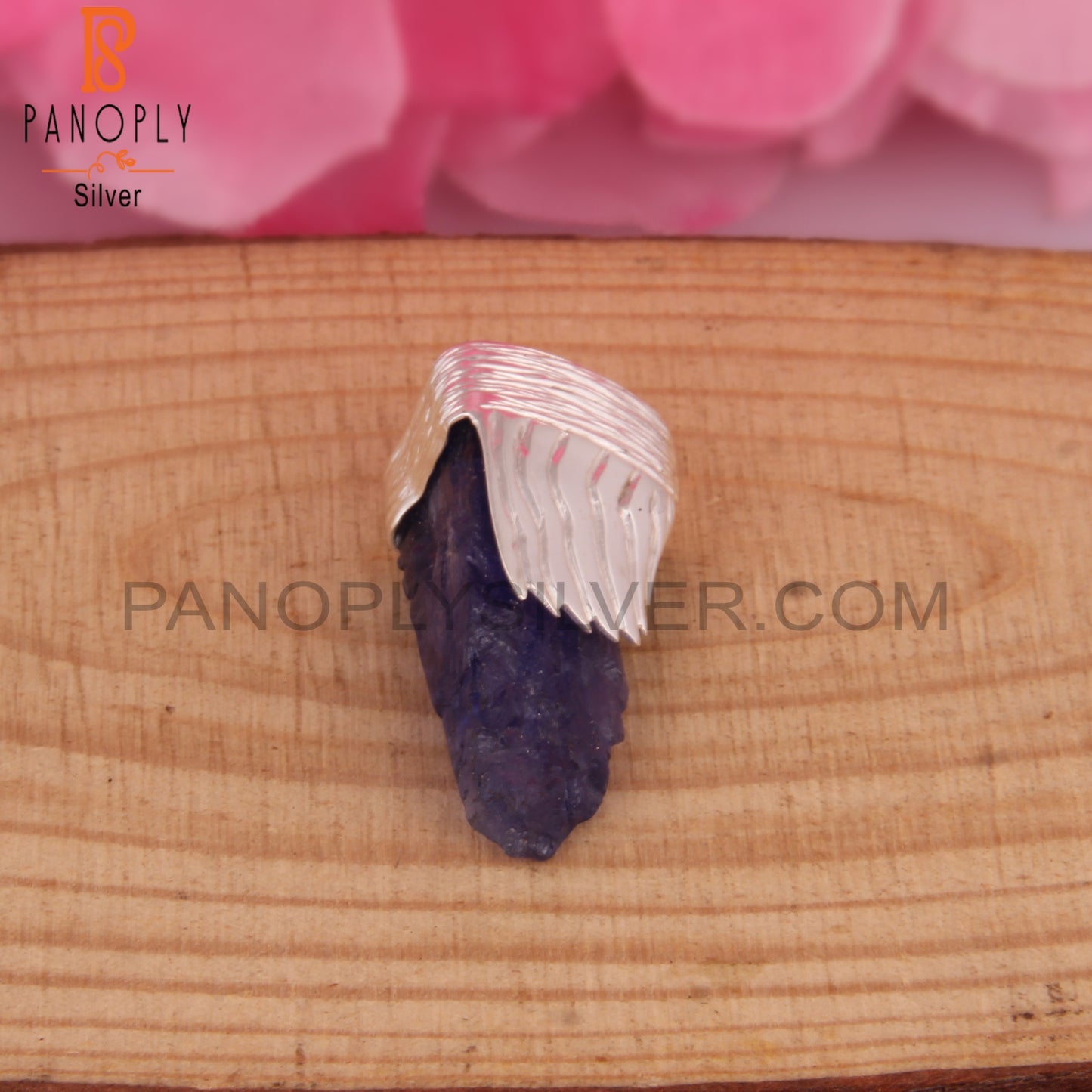 Tanzanite Rough 925 Sterling Silver Pendant