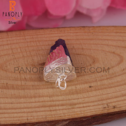 Tanzanite Rough 925 Sterling Silver Pendant