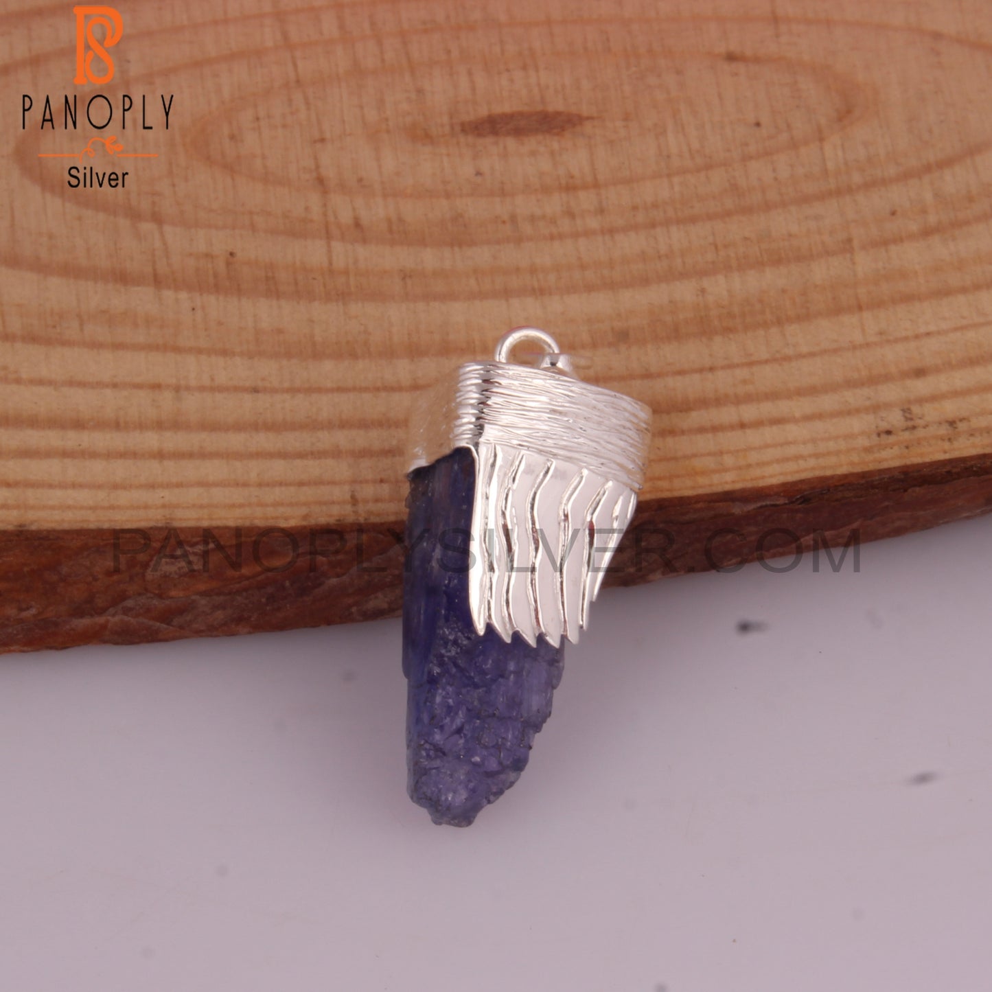 Tanzanite Rough 925 Sterling Silver Pendant