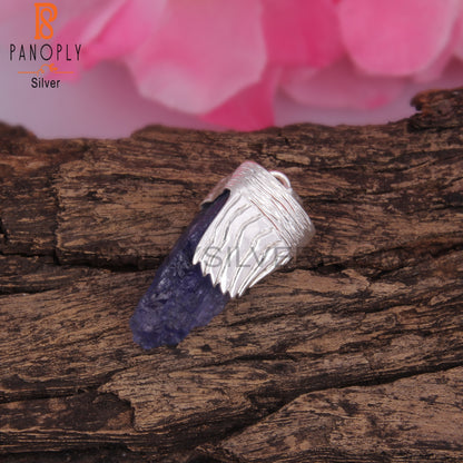 Tanzanite Rough 925 Sterling Silver Pendant
