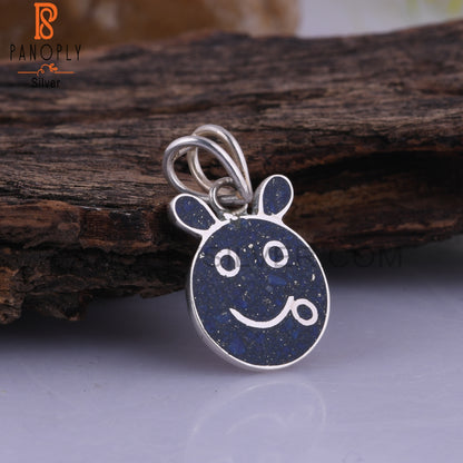 Lapis Inlay 925 Sterling Silver Pendant