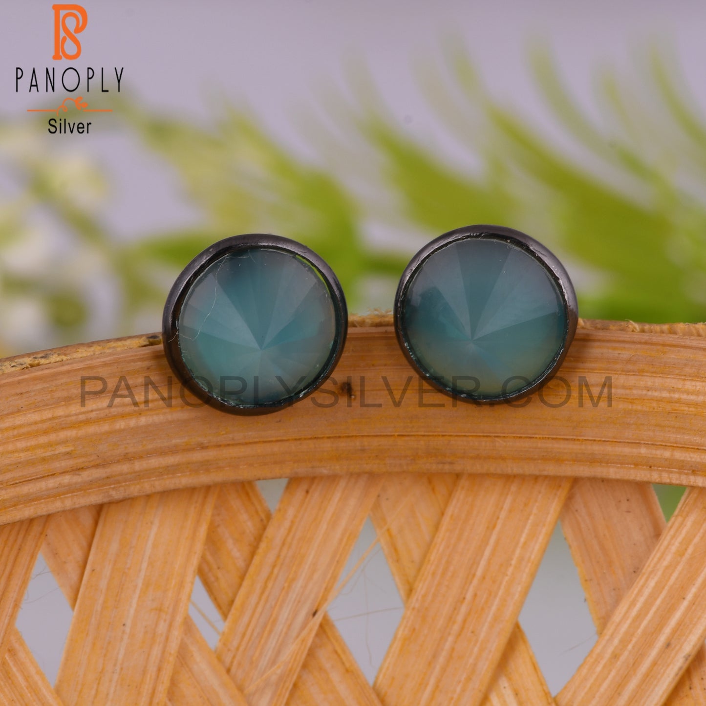 Aqua Chalcedony 925 Sterling Silver Earrings