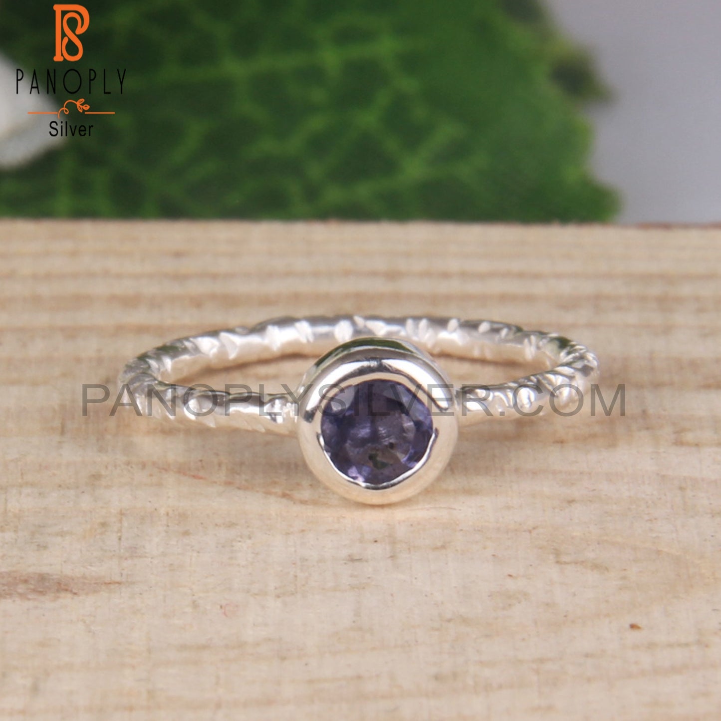 Iolite 925 Silver Ring For Gift On Birthday