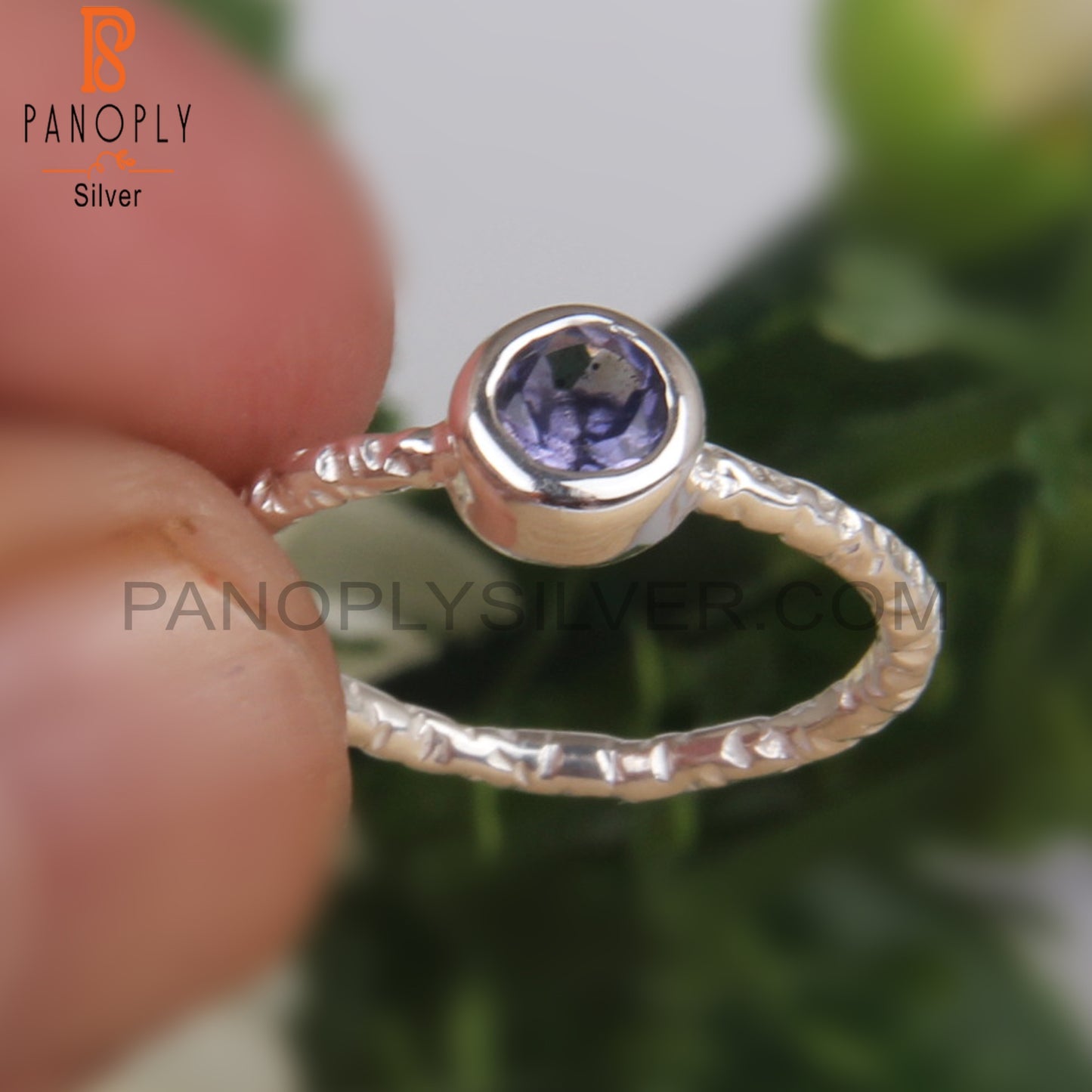 Iolite 925 Silver Ring For Gift On Birthday