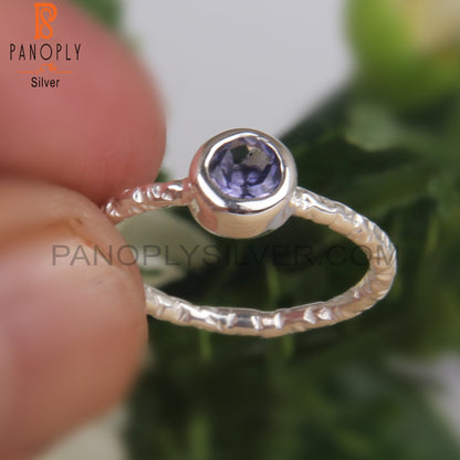 Iolite 925 Silver Ring For Gift On Birthday