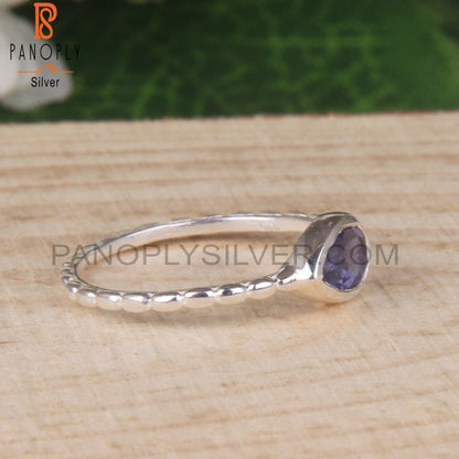 Pear Iolite 925 Sterling Silver Ring For Women