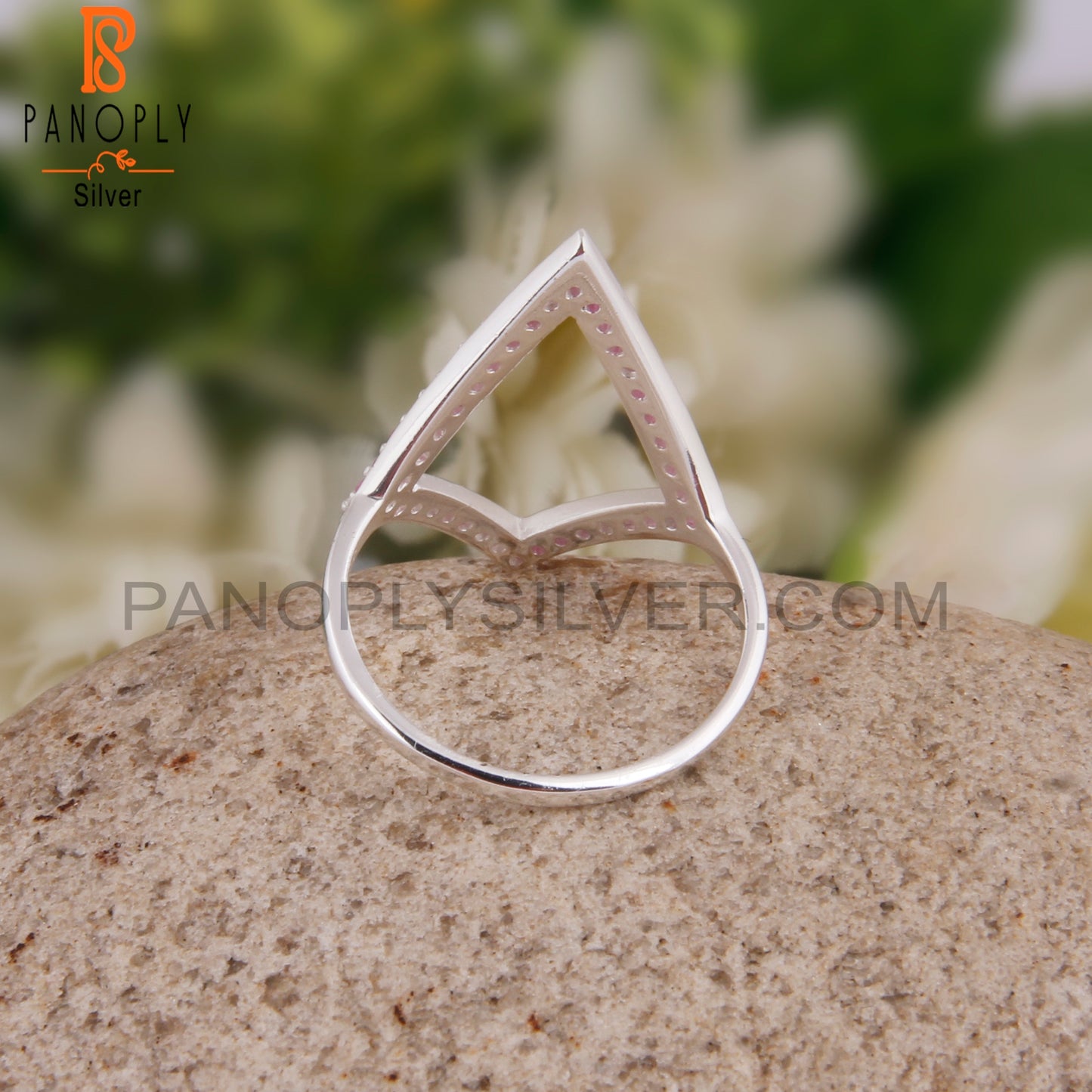Ruby 925 Sterling Silver Cocktail Ring