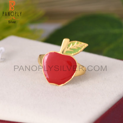 Apple Shape 925 Sterling Silver Ring