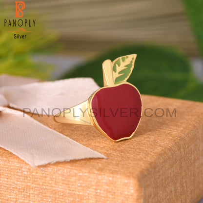 Apple Shape 925 Sterling Silver Ring