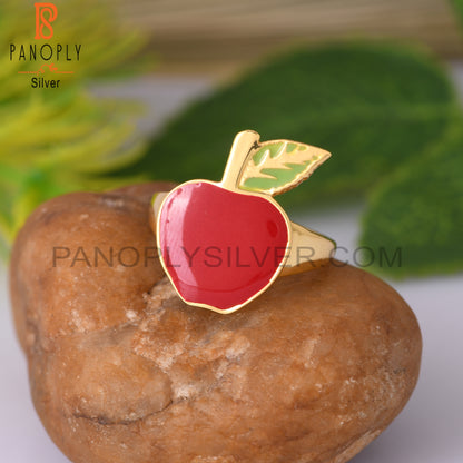 Apple Shape 925 Sterling Silver Ring