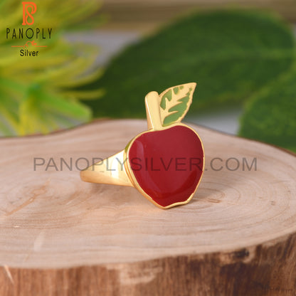 Apple Shape 925 Sterling Silver Ring