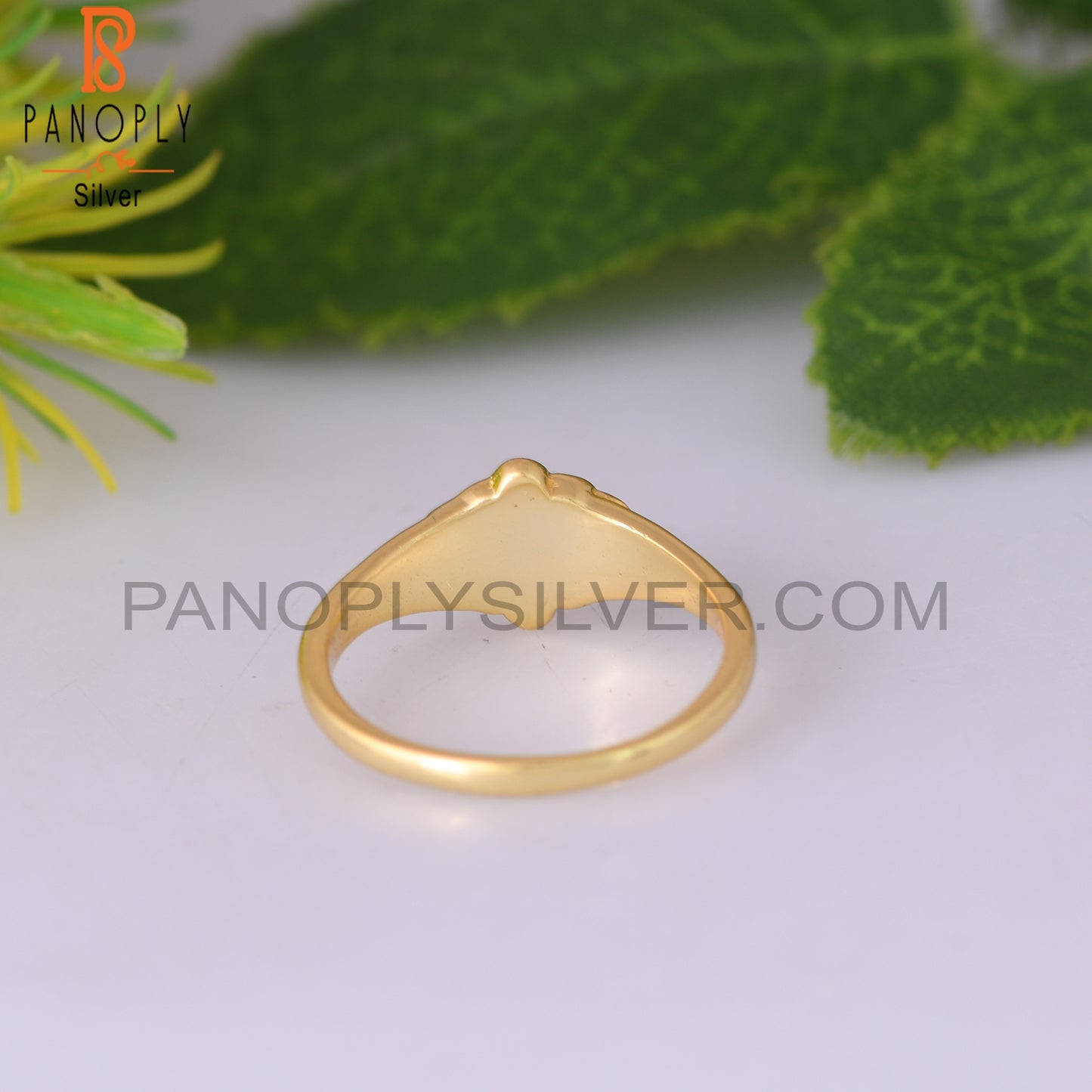 Enamel Green 925 Sterling Silver Enamel Ring