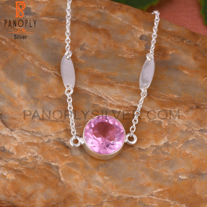 Doublet Kunzite Quartz Palm 925 Sterling Silver Bracelet