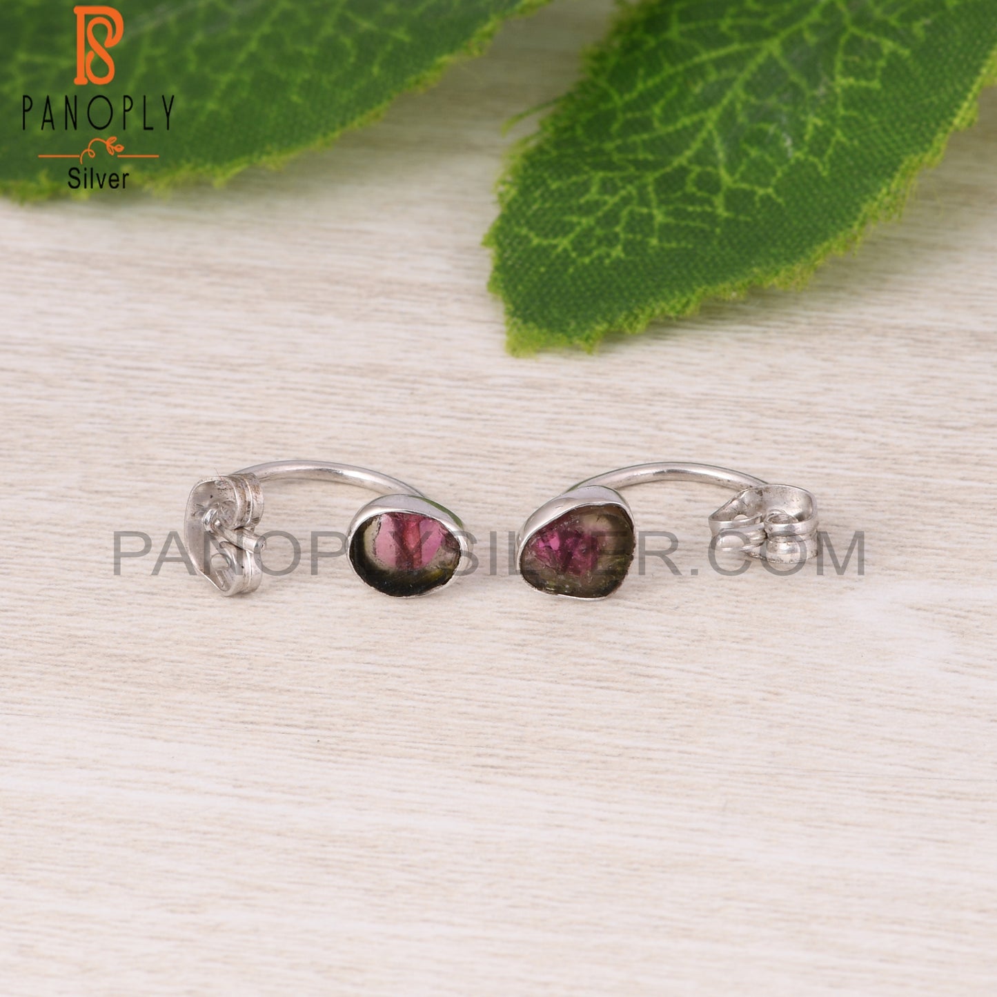 Bio Tourmaline 925 Sterling Silver Earrings For Girls