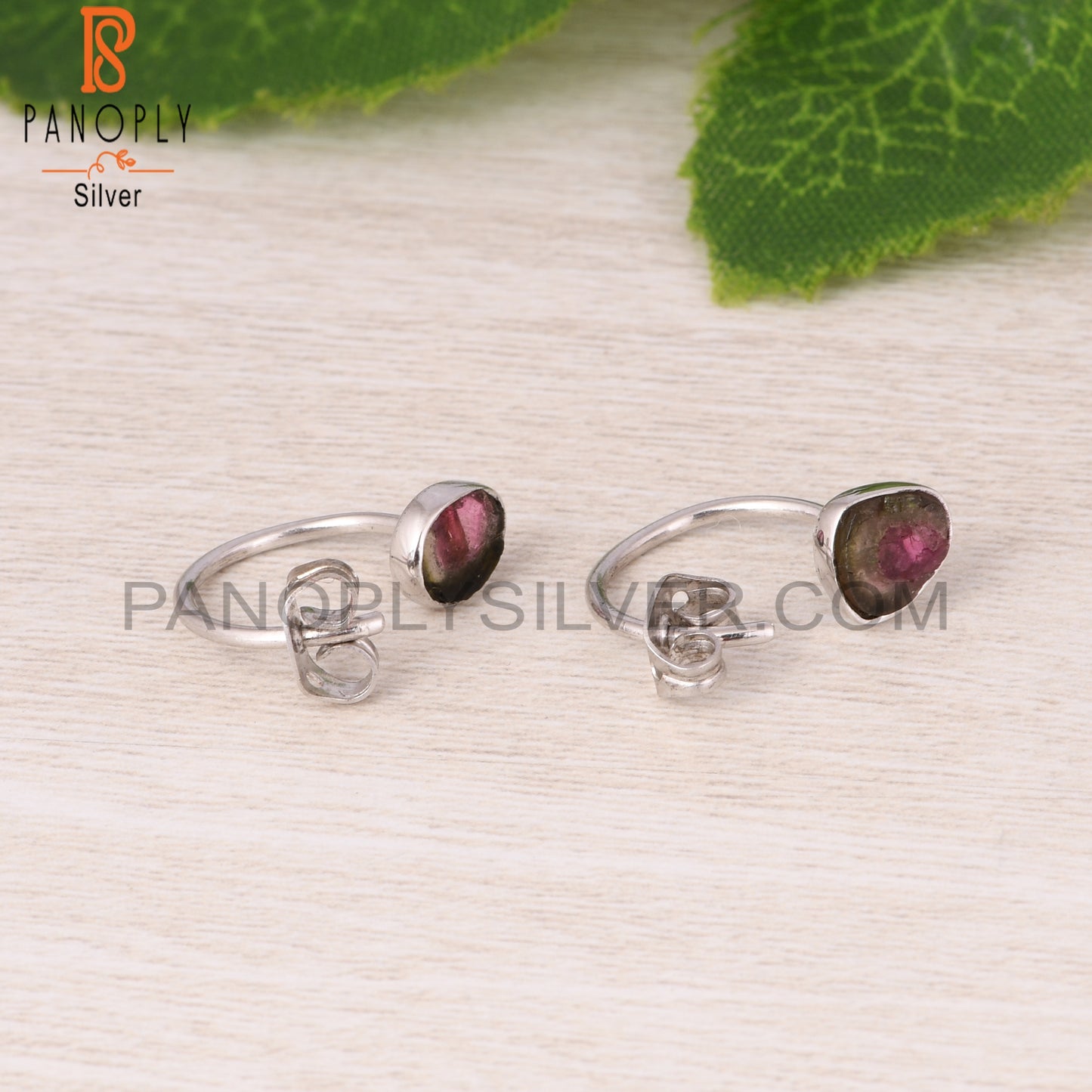 Bio Tourmaline 925 Sterling Silver Earrings For Girls