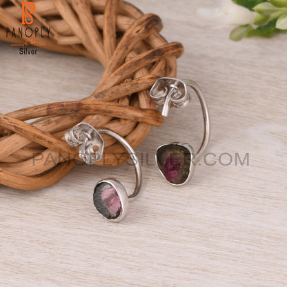 Bio Tourmaline 925 Sterling Silver Earrings For Girls