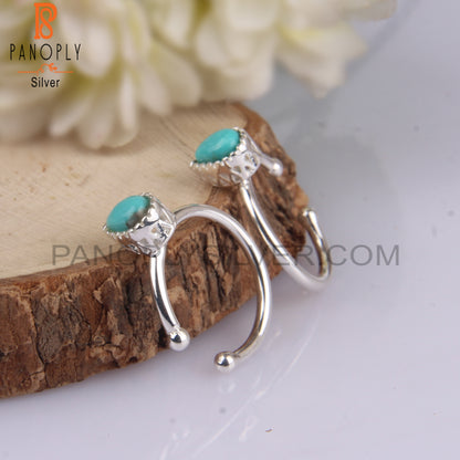 Arizona Turquoise 925 Silver Elegant Earrings