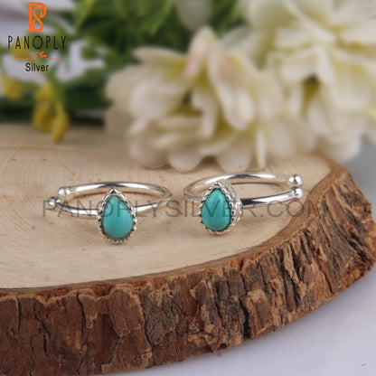 Arizona Turquoise 925 Silver Elegant Earrings