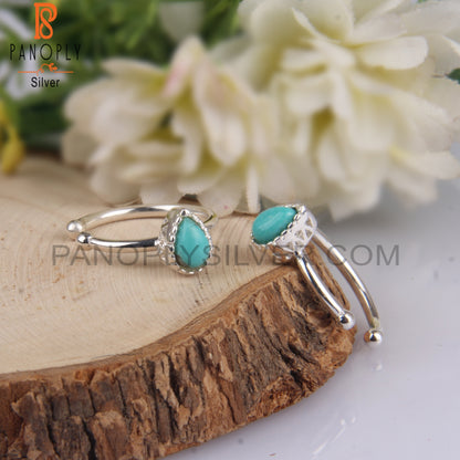 Arizona Turquoise 925 Silver Elegant Earrings