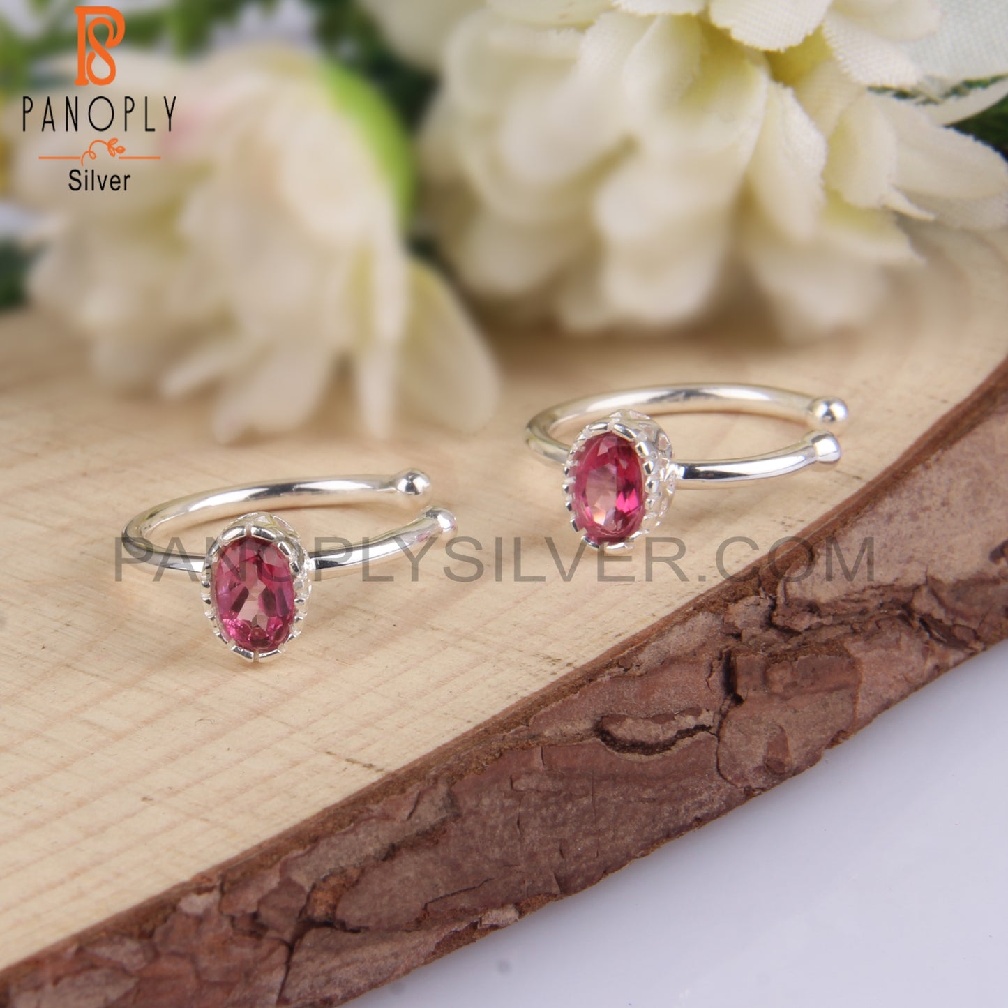 Pink Topaz 925 Sterling Silver Earrings