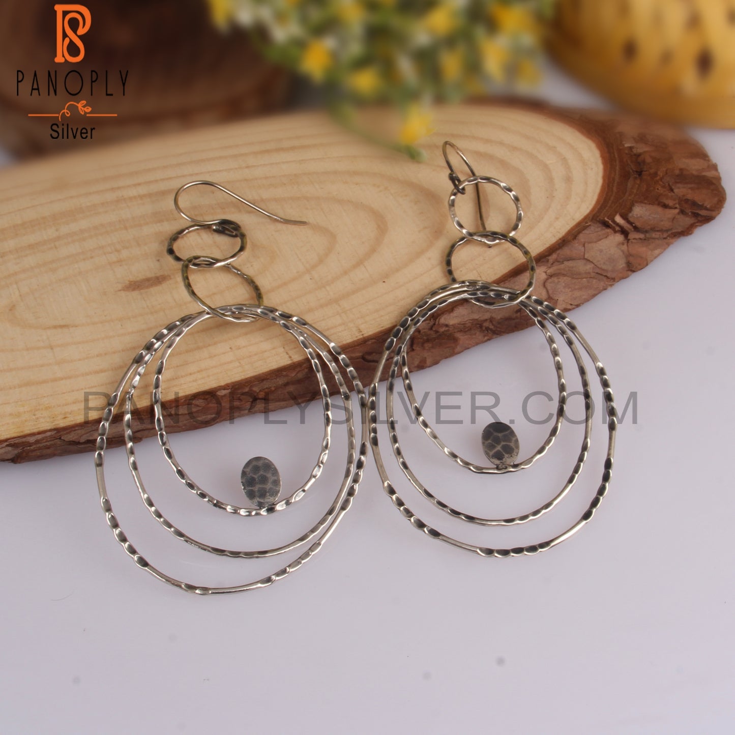Round 925 Sterling Silver Earrings