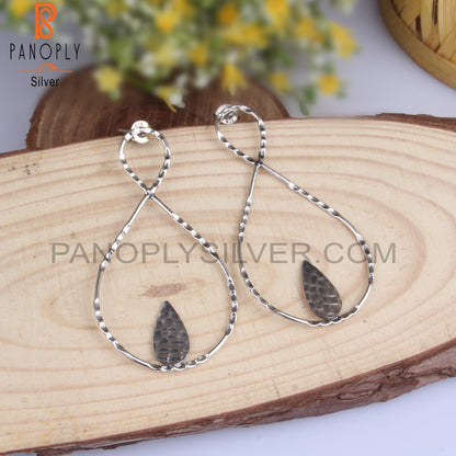 Geometric 925 Sterling Silver Earrings