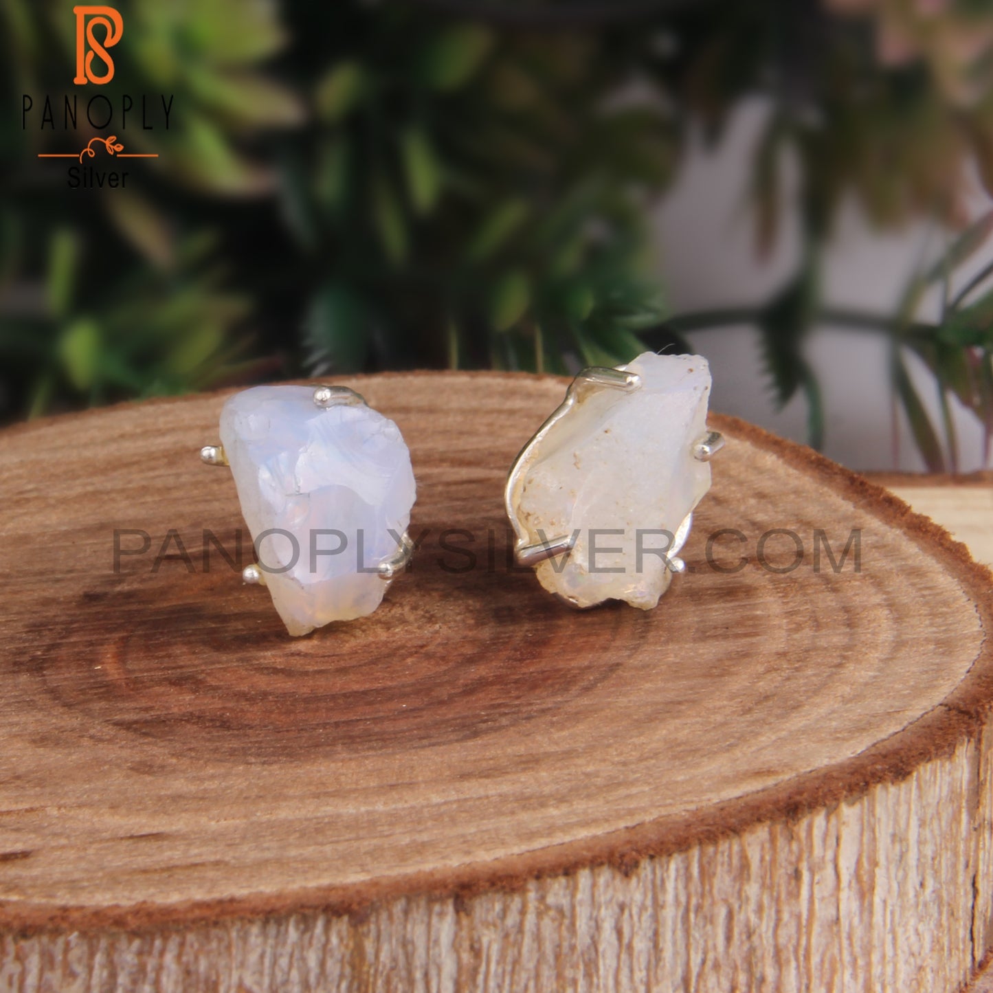 Ethiopian Opal Rough 925 Sterling Silver Earrings
