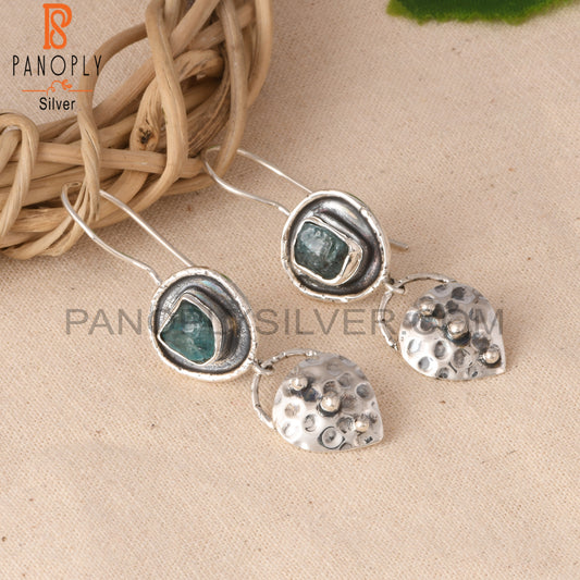 Apatite Rough 925 Sterling Silver Earrings