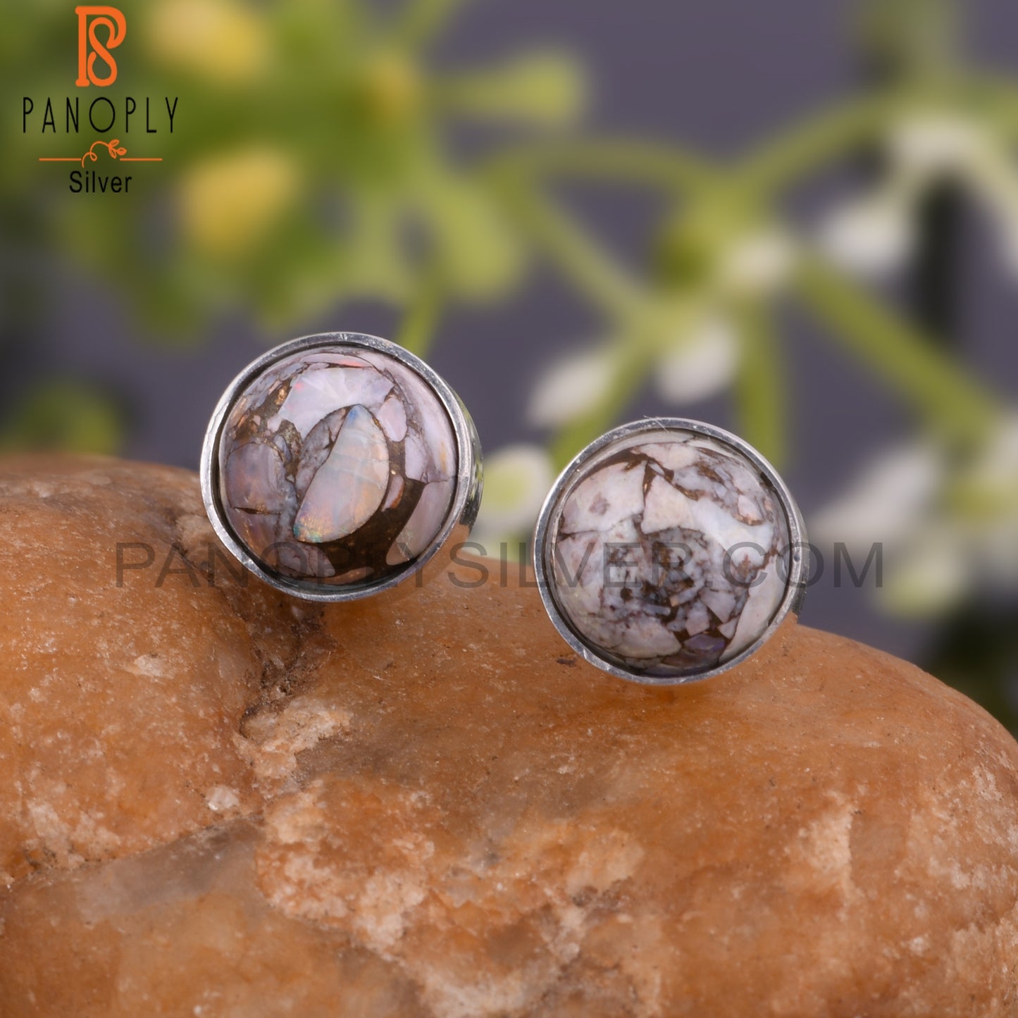 Mojave Copper Ethiopian Opal 925 Sterling Silver Earrings