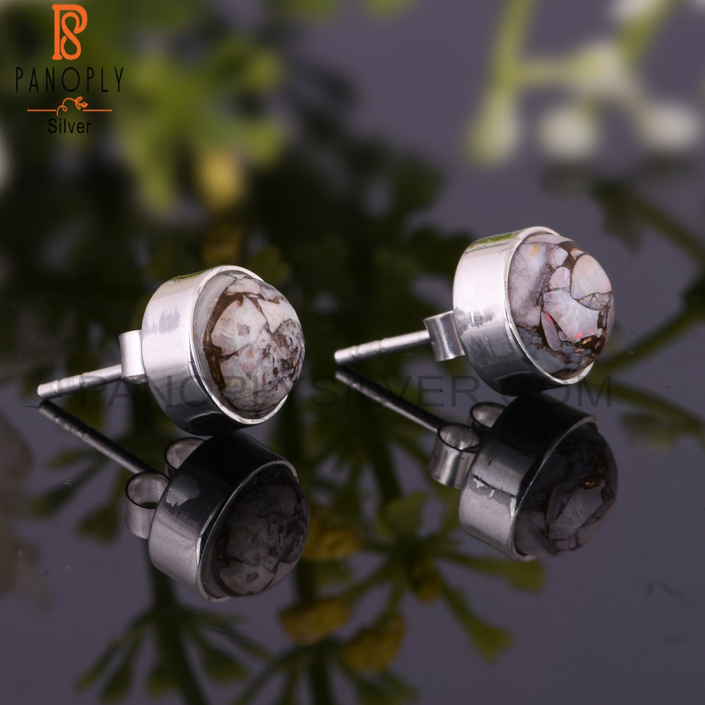 Mojave Copper Ethiopian Opal 925 Sterling Silver Earrings