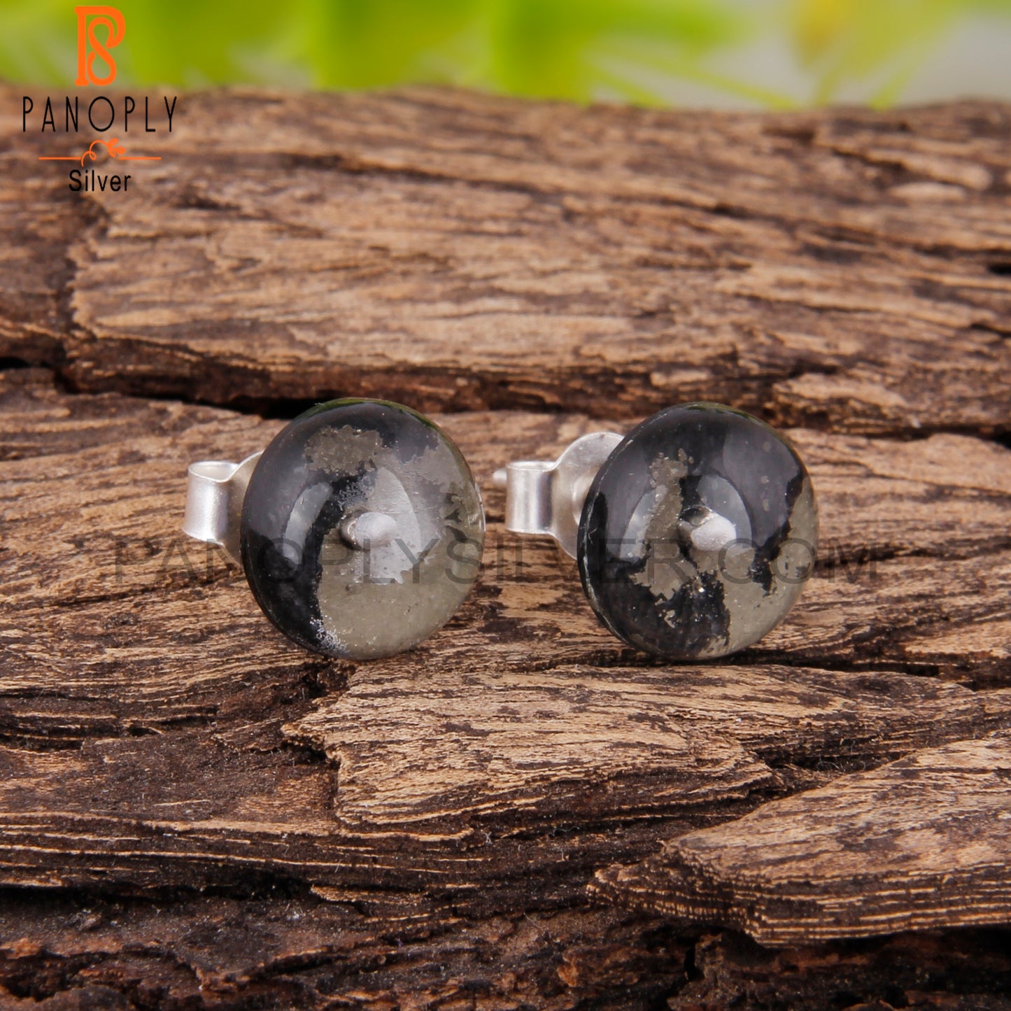 Doublet Apache Gold Crystal 925 Silver Earrings