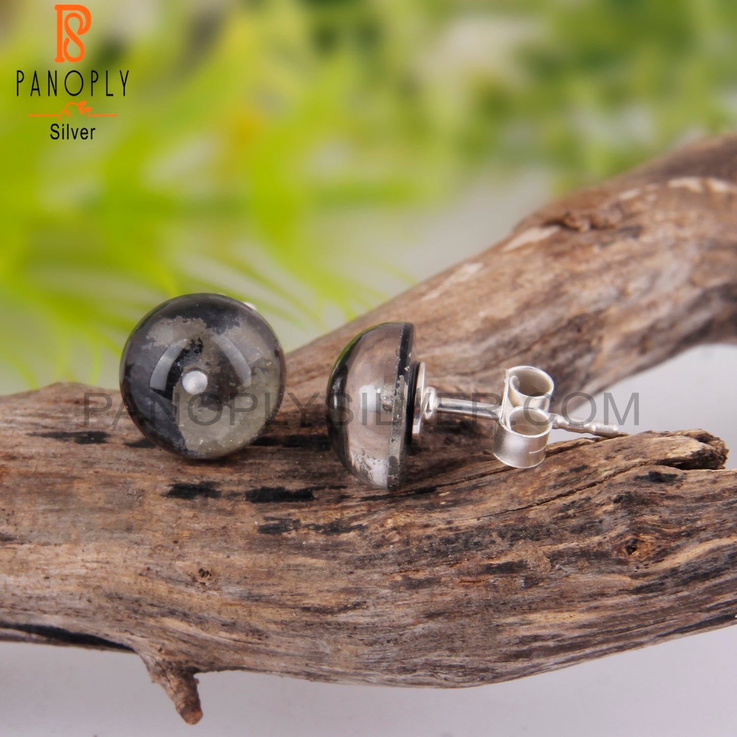 Doublet Apache Gold Crystal 925 Silver Earrings