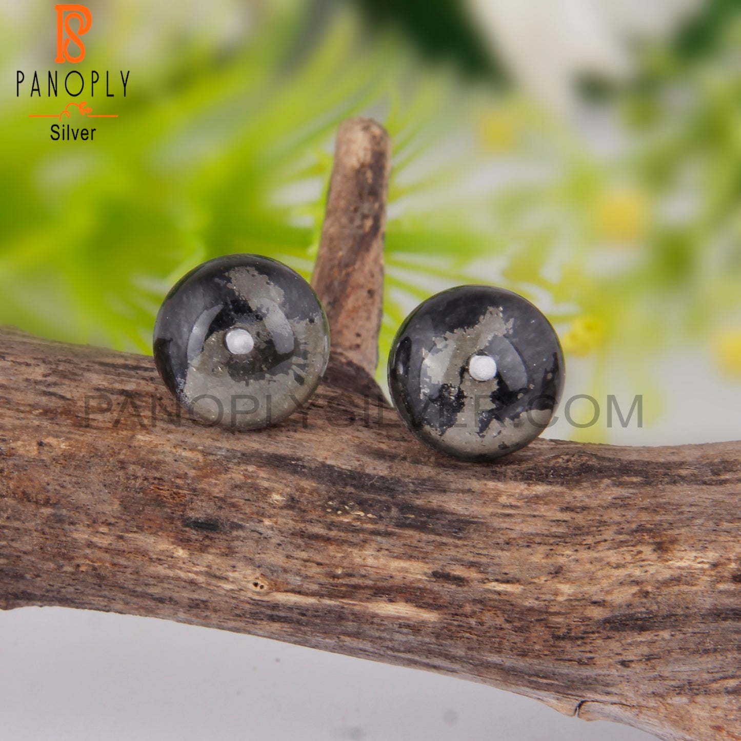 Doublet Apache Gold Crystal 925 Silver Earrings