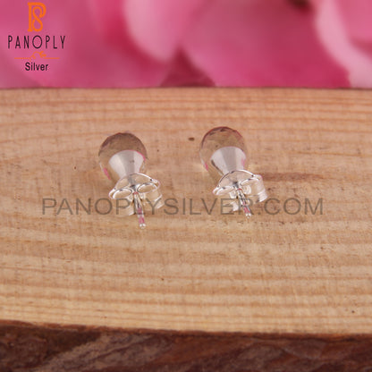 Green Amethyst Drop 925 Silver Wedding Earrings