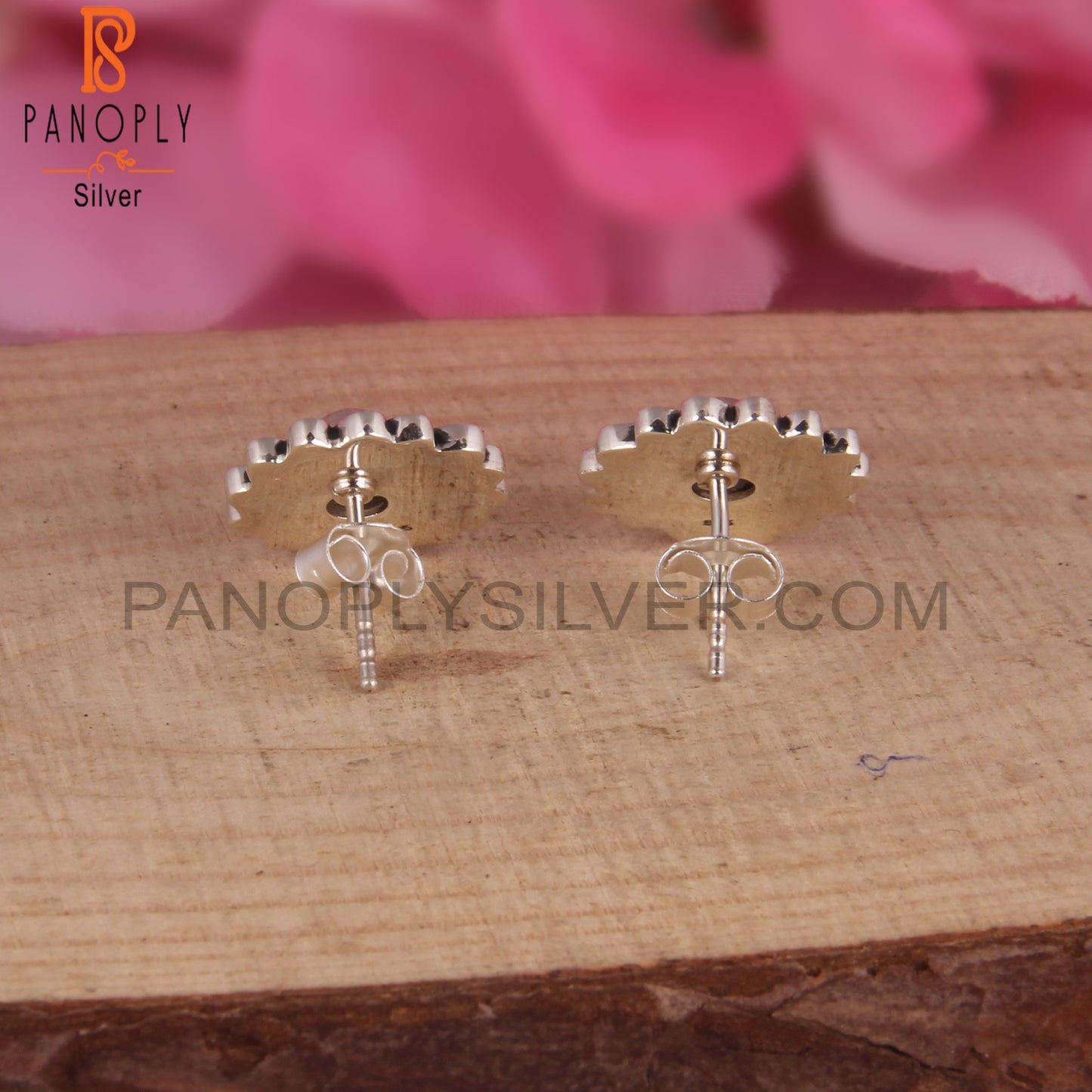 Rainbow Moonstone 925 Silver Earrings For Girls