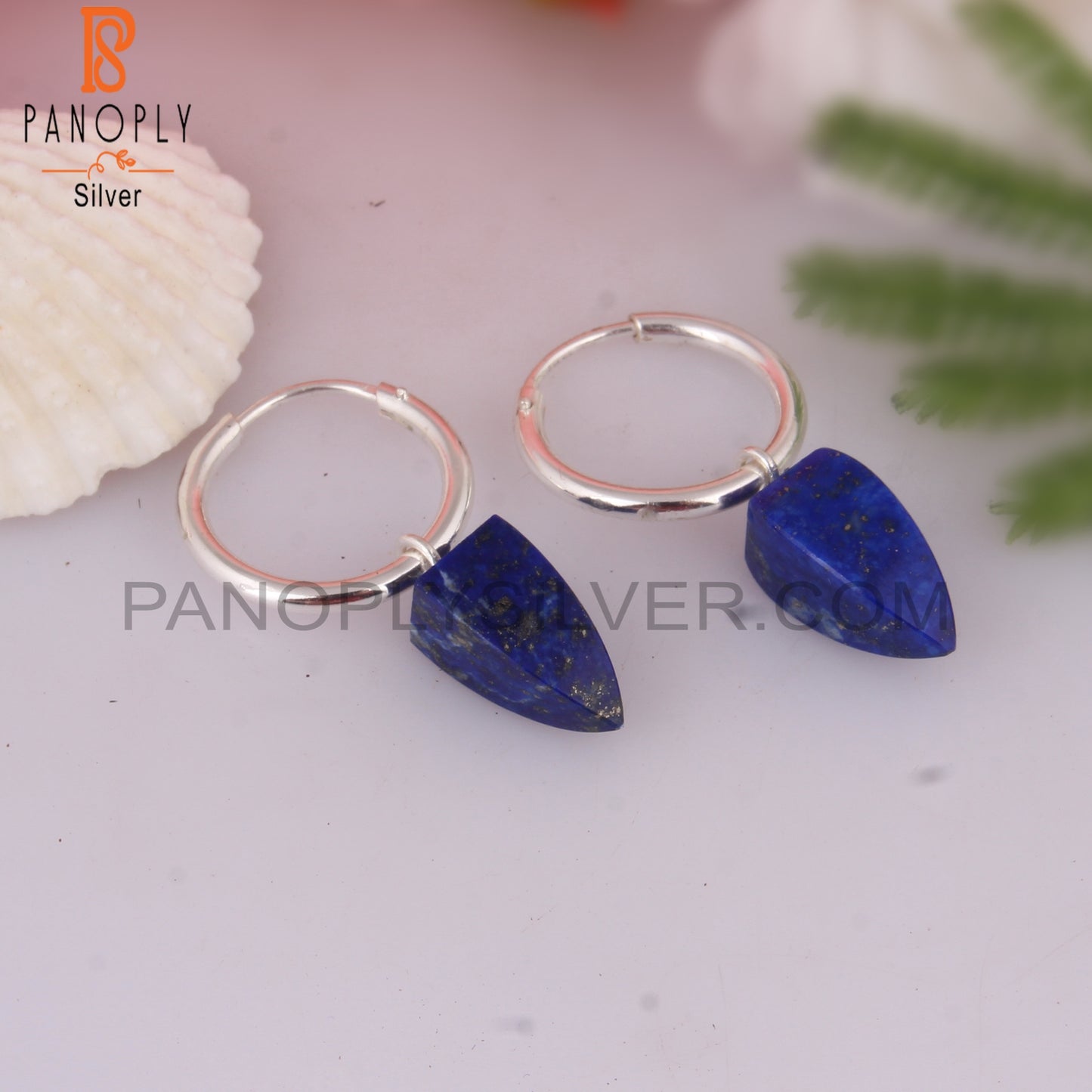 Lapis 925 Sterling Silver Drop Earrings