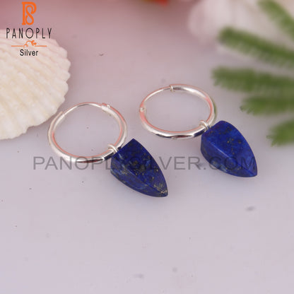 Lapis 925 Sterling Silver Drop Earrings