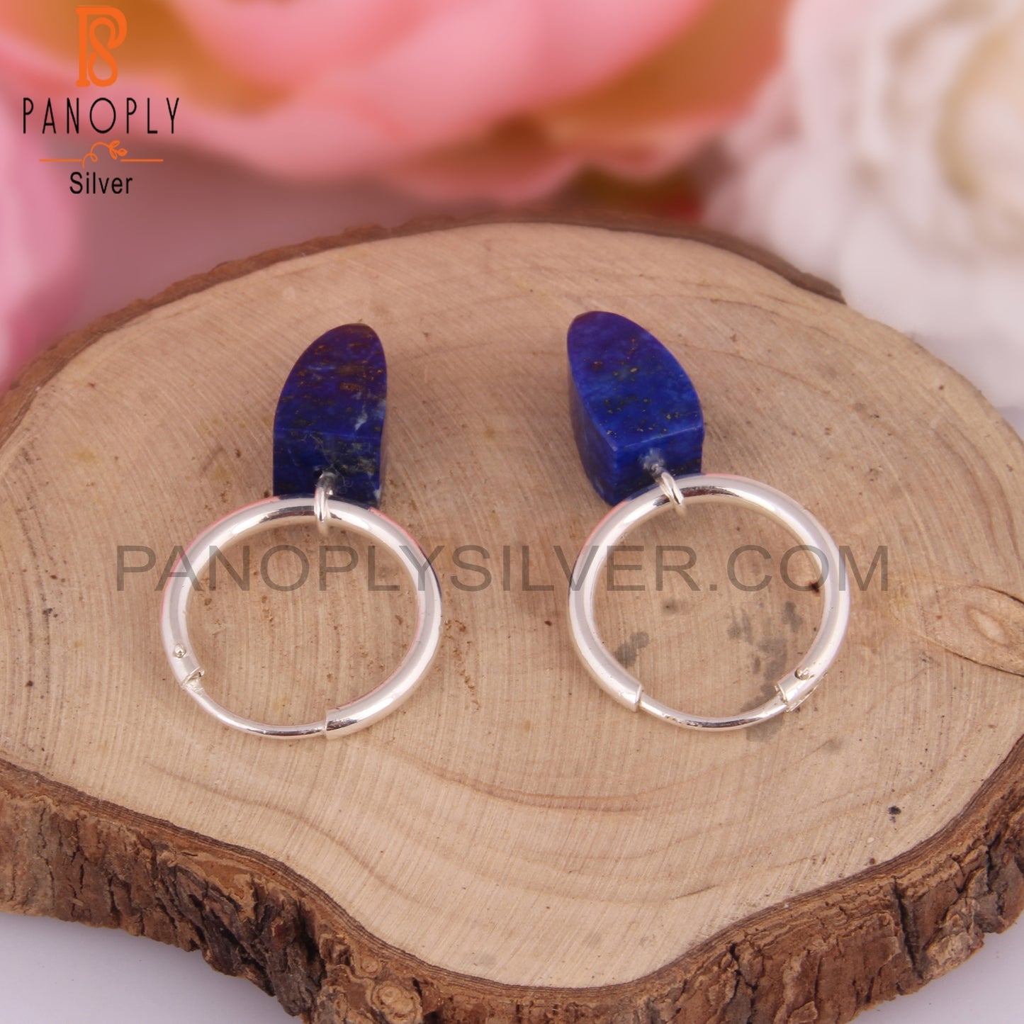 Lapis 925 Sterling Silver Drop Earrings