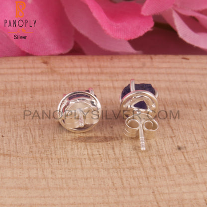 Tanzanite Rough 925 Sterling Silver Studs Earrings